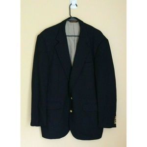 Vtg CORBIN Ltd. USA Men Blue 100% Suit Jacket 46